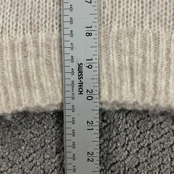 Fat Face Alpaca Wool Blend Sweater Women's Size 4 Stripe Red Pink Brown White - Picture 10 of 12